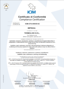Certificato Azienda FGAS Reg. 2067_6